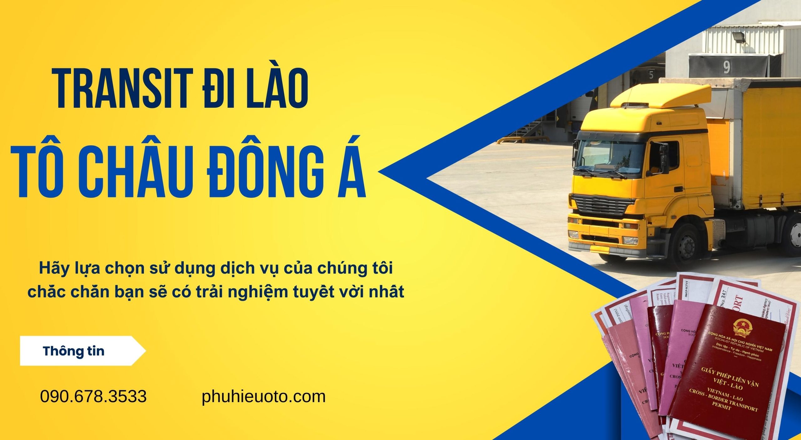 Dịch vụ làm giấy phép liên vận Việt Lào