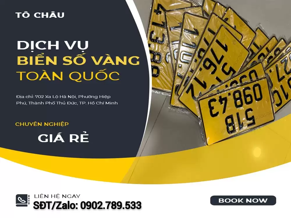 Dịch vụ Biển số vàng toàn quốc